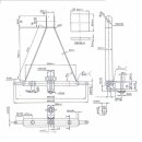 Ackerschienen-Dreipunktaufh. (m. Zugmaul / Kugelkopf) 54...