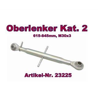 Oberlenker Kat. 2 , Länge 615-845 mm , M30x3, (Hülsenlänge 500 mm)